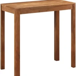 vidaXL Matbord>Barbord massivt trä med honungsfinish 110x55x106 cm