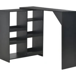 vidaXL Matbord>Barbord med flyttbar hylla 138x39x110 cm
