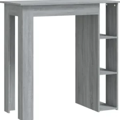 vidaXL Matbord>Barbord med hylla 102x50x103,5 cm konstruerat trä