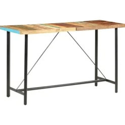 vidaXL Matbord>Barbord 180x70x107 cm massivt återvunnet trä