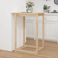 vidaXL Matbord>Barbord 80x80x110 cm massiv furu