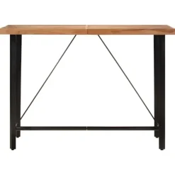 vidaXL Matbord>Barbord 150x70x107 cm massivt akaciaträ och järn