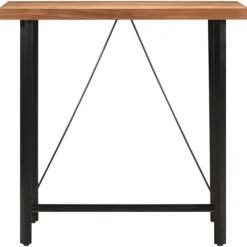 vidaXL Balkongmöbler>Barbord 110x55x107 cm massivt akaciaträ och järn