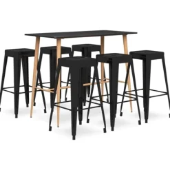 vidaXL Matgrupper>Bargrupp 7 delar