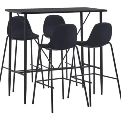 vidaXL Matgrupper>Bargrupp 5 delar tyg