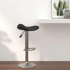 vidaXL Stolar>Barstol kromad stål och konstläder