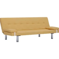 vidaXL Soffor>Bäddsoffa med två kuddar polyester