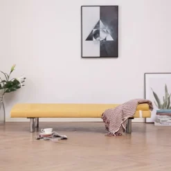 vidaXL Soffor>Bäddsoffa med två kuddar polyester