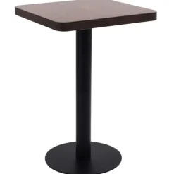vidaXL Småbord>Bistrobord mörk 50x50 cm MDF