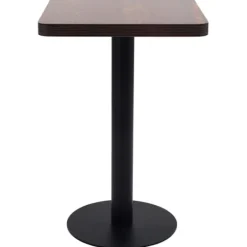 vidaXL Småbord>Bistrobord mörk 50x50 cm MDF