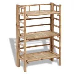 vidaXL Hyllor>Blomhylla i bambu med 3 våningar