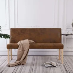 vidaXL Balkongmöbler>Bänk 139,5 cm konstmocka