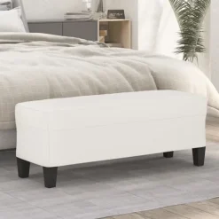 vidaXL Balkongmöbler>Bänk 100x35x41 cm mikrofibertyg