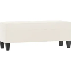 vidaXL Balkongmöbler>Bänk 100x35x41 cm mikrofibertyg