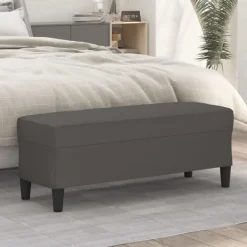 vidaXL Balkongmöbler>Bänk 100x35x41 cm konstläder