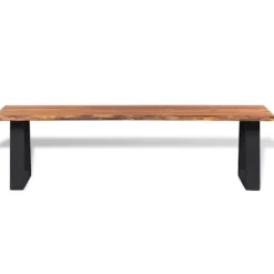 vidaXL Soffbord>Bänk massivt akaciaträ 160 cm