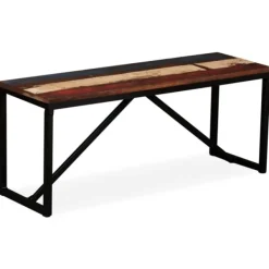 vidaXL Balkongmöbler>Bänk massivt återvunnet trä 110x35x45 cm