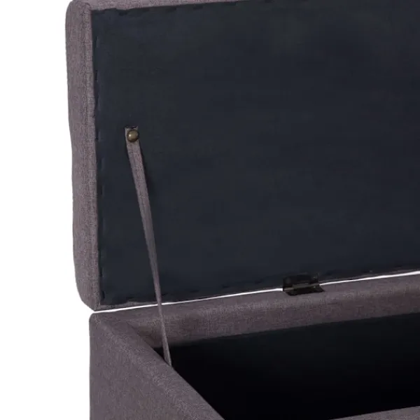 vidaXL Kistor & Koffertar>Bänk med förvaringsutrymme 116 cm polyester