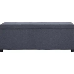 vidaXL Kistor & Koffertar>Bänk med förvaringsutrymme 116 cm mörk polyester