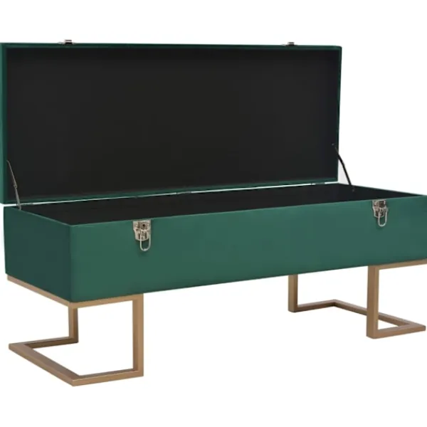 vidaXL Sideboards>Bänk med förvaringsutrymme 105 cm sammet