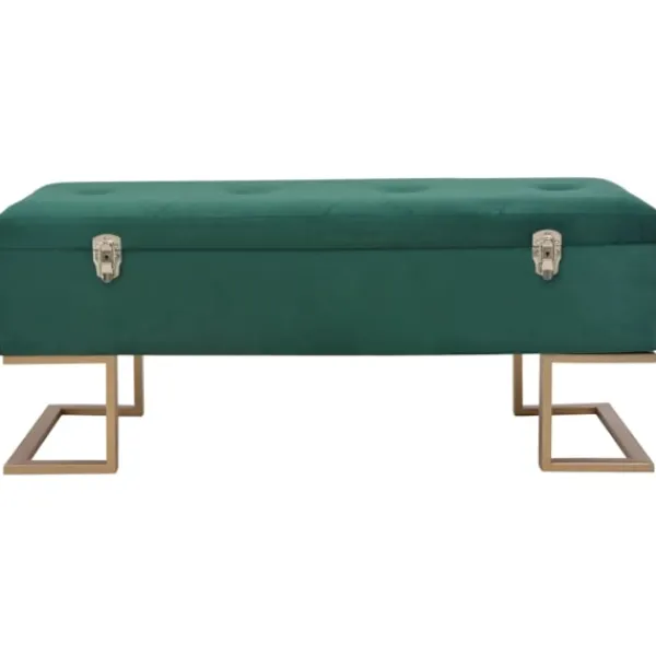 vidaXL Sideboards>Bänk med förvaringsutrymme 105 cm sammet