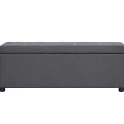 vidaXL Kistor & Koffertar>Bänk med förvaringsutrymme 116 cm konstläder