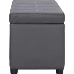 vidaXL Kistor & Koffertar>Bänk med förvaringsutrymme 116 cm konstläder