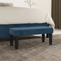 vidaXL Sittpuffar>Bänk mörkgrå 70x30x30 cm sammet