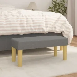 vidaXL Balkongmöbler>Bänk mörk 70x30x30 cm tyg