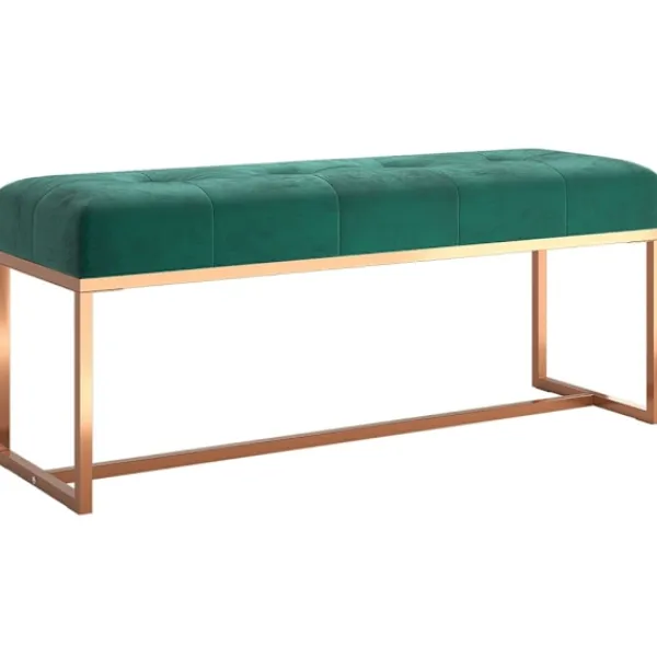 vidaXL Soffor>Bänk mörk 110x36x45 cm sammet