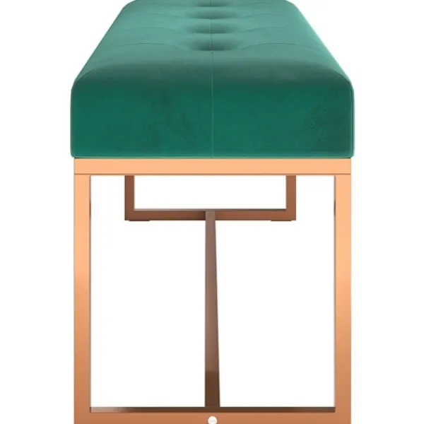 vidaXL Soffor>Bänk mörk 110x36x45 cm sammet