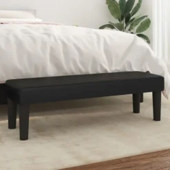 vidaXL Balkongmöbler>Bänk 100x30x30 cm konstläder