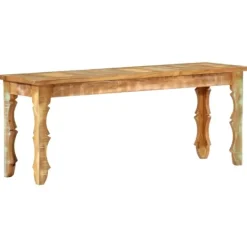 vidaXL Balkongmöbler>Bänk 110x35x45 cm massivt återvunnet trä