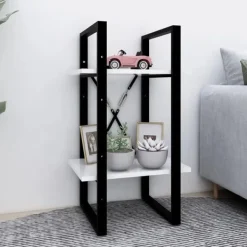 vidaXL Hyllor>Bokhylla 2 hyllplan 40x30x70 cm konstruerat trä