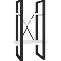 vidaXL Hyllor>Bokhylla 2 hyllplan 40x30x70 cm konstruerat trä