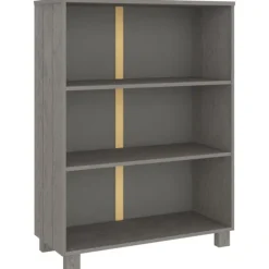 vidaXL Hyllor>Bokhylla HAMAR ljus 85x35x112 cm massiv furu