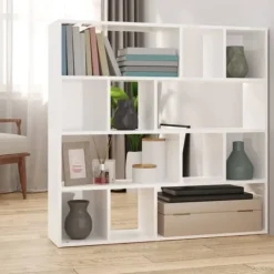 vidaXL Hyllor>Bokhylla/Rumsavdelare högglans 105x24x102 cm