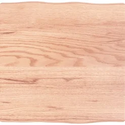 vidaXL Småbord>Bordsskiva ljus 40x40x(2-6) cm massivt trä levande kant