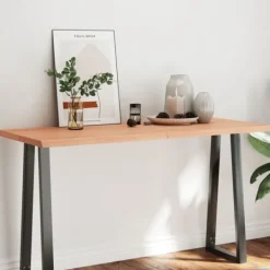 vidaXL Matbord>Bordsskiva ljus 140x60x(2-4) cm massivt trä levande kant