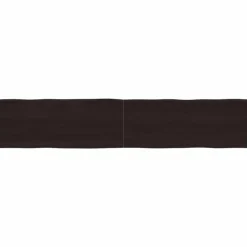 vidaXL Matbord>Bordsskiva mörk 200x40x(2-4) cm massivt trä levande kant