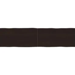 vidaXL Småbord>Bordsskiva mörk 160x40x(2-4) cm massivt trä levande kant