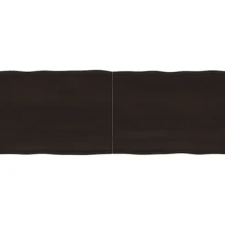 vidaXL Småbord>Bordsskiva mörk 160x60x(2-6) cm massivt trä levande kant