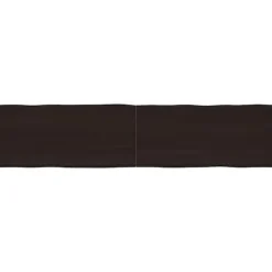 vidaXL Matbord>Bordsskiva mörk 220x50x(2-4) cm massivt trä levande kant
