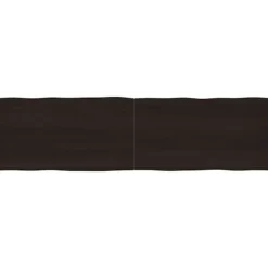 vidaXL Matbord>Bordsskiva mörk 220x60x(2-4) cm massivt trä levande kant