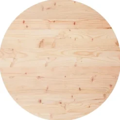 vidaXL Matbord>Bordsskiva rund Ø70x3 cm massiv furu