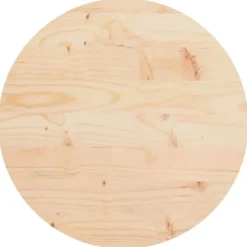 vidaXL Småbord>Bordsskiva rund Ø40x3 cm massiv furu