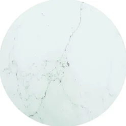 vidaXL Småbord>Bordsskiva Ø40x0,8 cm härdat glas med marmortextur