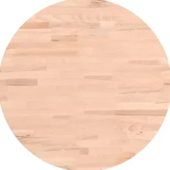 vidaXL Soffbord>Bordsskiva Ø50x1,5 cm rund massivt bokträ