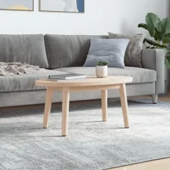 vidaXL Småbord>Bordsskiva 80x40x2,5 cm oval massiv furu