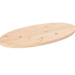 vidaXL Småbord>Bordsskiva 70x35x2,5 cm oval massiv furu